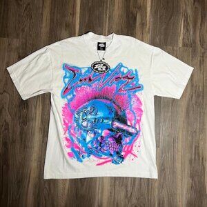 Evil Vice Brand Big Graphic T-shirt Double Sided Size Large Streetwear New